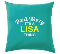 Non Ansia It's A Lisa Cosa Cuscino Cognome Personalizzato Nome Famiglia Cover