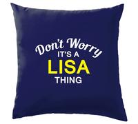 Non Ansia It's A Lisa Cosa Cuscino Cognome Personalizzato Nome Famiglia Cover