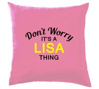 Non Ansia It's A Lisa Cosa Cuscino Cognome Personalizzato Nome Famiglia Cover