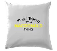Non Ansia It's A Macdonald Cosa Cuscino Cognome Custom Nome Famiglia Cover