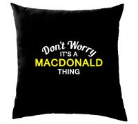 Non Ansia It's A Macdonald Cosa Cuscino Cognome Custom Nome Famiglia Cover