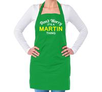 Non Ansia It's A Martin Cosa Unisex Adulti Grembiule Cognome Nome Famiglia