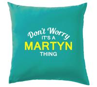 Non Ansia It's A Martyn Cosa Cuscino Cognome Personalizzato Nome Famiglia