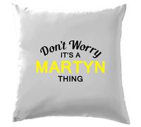 Non Ansia It's A Martyn Cosa Cuscino Cognome Personalizzato Nome Famiglia