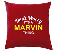 Non Ansia It's A Marvin Cosa Cuscino Cognome Personalizzato Nome Famiglia
