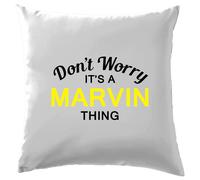 Non Ansia It's A Marvin Cosa Cuscino Cognome Personalizzato Nome Famiglia