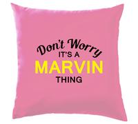 Non Ansia It's A Marvin Cosa Cuscino Cognome Personalizzato Nome Famiglia