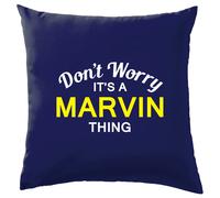 Non Ansia It's A Marvin Cosa Cuscino Cognome Personalizzato Nome Famiglia