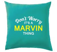 Non Ansia It's A Marvin Cosa Cuscino Cognome Personalizzato Nome Famiglia