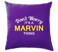 Non Ansia It's A Marvin Cosa Cuscino Cognome Personalizzato Nome Famiglia