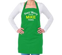 Non Ansia It's A Mike Cosa Unisex Adulti Grembiule Cognome Nome Famiglia