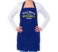 Non Ansia It's A Mitchell Cosa Unisex Adulti Grembiule Cognome Su Nome