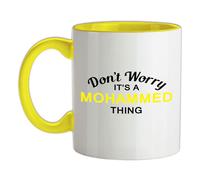 Non Ansia It's A Mohammed Cosa - Tazza IN Ceramica - Cognome Custom Nome