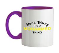 Non Ansia It's A Mohammed Cosa - Tazza IN Ceramica - Cognome Custom Nome