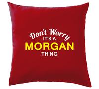 Non Ansia It's A Morgan Cosa Cuscino Cognome Personalizzato Nome Famiglia