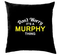 Non Ansia It's A Murphy Cosa Cuscino Cognome Personalizzato Nome Famiglia