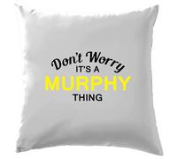 Non Ansia It's A Murphy Cosa Cuscino Cognome Personalizzato Nome Famiglia