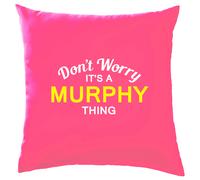 Non Ansia It's A Murphy Cosa Cuscino Cognome Personalizzato Nome Famiglia