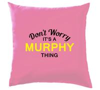 Non Ansia It's A Murphy Cosa Cuscino Cognome Personalizzato Nome Famiglia