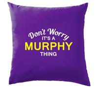 Non Ansia It's A Murphy Cosa Cuscino Cognome Personalizzato Nome Famiglia