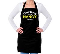Non Ansia It's A Nancy Cosa Unisex Adulti Grembiule Cognome Nome Famiglia