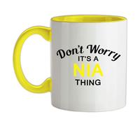 Non Ansia It's A Nia Cosa - Ceramica Mug - Cognome Personalizzato Nome Famiglia