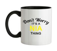 Non Ansia It's A Nia Cosa - Ceramica Mug - Cognome Personalizzato Nome Famiglia