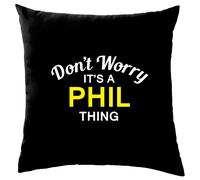 Non Ansia It's A Phil Cosa Cuscino Cognome Personalizzato Nome Famiglia Cover