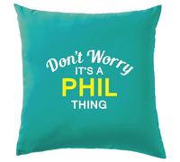 Non Ansia It's A Phil Cosa Cuscino Cognome Personalizzato Nome Famiglia Cover