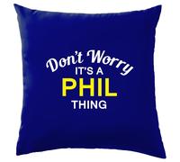 Non Ansia It's A Phil Cosa Cuscino Cognome Personalizzato Nome Famiglia Cover