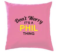 Non Ansia It's A Phil Cosa Cuscino Cognome Personalizzato Nome Famiglia Cover