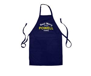 Non Ansia It's A Powell Cosa - Unisex Bambini Grembiule - Cognome Su Nome