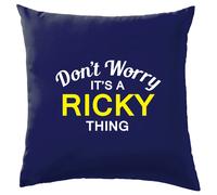 Non Ansia It's A Ricky Cosa Cuscino Cognome Personalizzato Nome Famiglia Cover