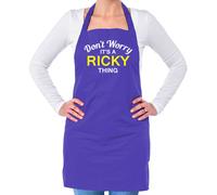 Non Ansia It's A Ricky Cosa Unisex Adulti Grembiule Cognome Nome Famiglia