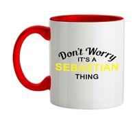 Non Ansia It's A Sebastian Cosa - Tazza IN Ceramica - Cognome Custom Nome