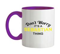 Non Ansia It's A Sebastian Cosa - Tazza IN Ceramica - Cognome Custom Nome