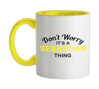 Non Ansia It's A Sebastian Cosa - Tazza IN Ceramica - Cognome Custom Nome