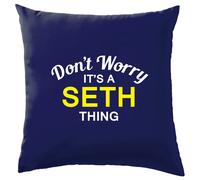 Non Ansia It's A Seth Cosa Cuscino Cognome Personalizzato Nome Famiglia Cover