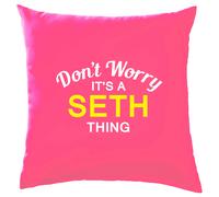 Non Ansia It's A Seth Cosa Cuscino Cognome Personalizzato Nome Famiglia Cover