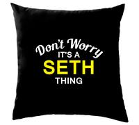 Non Ansia It's A Seth Cosa Cuscino Cognome Personalizzato Nome Famiglia Cover