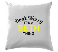 Non Ansia It's A Seth Cosa Cuscino Cognome Personalizzato Nome Famiglia Cover