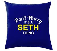 Non Ansia It's A Seth Cosa Cuscino Cognome Personalizzato Nome Famiglia Cover