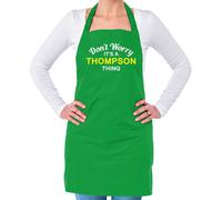 Non Ansia It's A Thompson Cosa Unisex Adulti Grembiule Cognome Su Nome