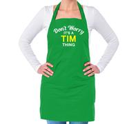 Non Ansia It's A Tim Cosa Unisex Adulti Grembiule Cognome Nome Famiglia