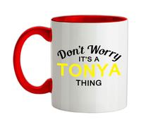 Non Ansia It's A Tonya Cosa - Ceramica Mug - Cognome Personalizzato Nome