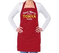 Non Ansia It's A Tonya Cosa Unisex Adulti Grembiule Cognome Nome Famiglia