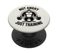 Non arrabbiato solo allenamento Gorilla Gym PopSockets PopGrip Adesivo