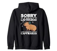 Non Ascoltare pensando al Simpatico Animale Divertente dei Capibara Felpa con Cappuccio