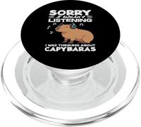 Non ascoltare pensando al simpatico animale divertente dei capibara PopSockets PopGrip per MagSafe