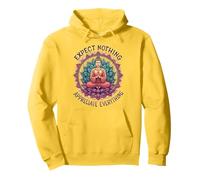 Non aspettarti nulla apprezza tutto Yoga del Buddha spirituale Felpa con Cappuccio